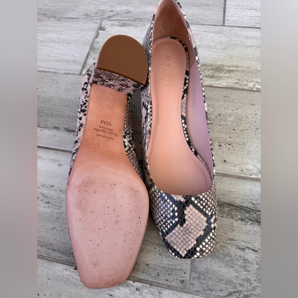 Kate Spade Snake Print Block Heels - Picture 11 of 15